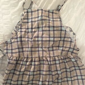 Plaid Sleeveless Top